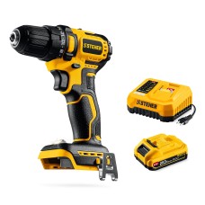 STEHER 20 В, 45 Н·м, 1 АКБ LMS (2 А·ч), бесщеточная дрель-шуруповерт (CB-45-21) STEHER 20 В, 45 Н·м, 1 АКБ LMS (2 А·ч), бесщеточная дрель-шуруповерт (CB-45-21)