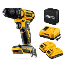 STEHER 20 В, 45 Н·м, 2 АКБ LMS (2 А·ч), бесщеточная дрель-шуруповерт, сумка (CB-45-22) STEHER 20 В, 45 Н·м, 2 АКБ LMS (2 А·ч), бесщеточная дрель-шуруповерт, сумка (CB-45-22)