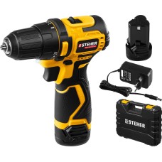 STEHER 12 В, 35 Н·м, 2 АКБ (2 А·ч), бесщеточная дрель-шуруповерт, кейс (CDB-120-2) STEHER 12 В, 35 Н·м, 2 АКБ (2 А·ч), бесщеточная дрель-шуруповерт, кейс (CDB-120-2)