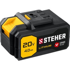 STEHER V1, 20 В, 4.0 А·ч, аккумуляторная батарея (V1-20-4) STEHER V1, 20 В, 4.0 А·ч, аккумуляторная батарея (V1-20-4)